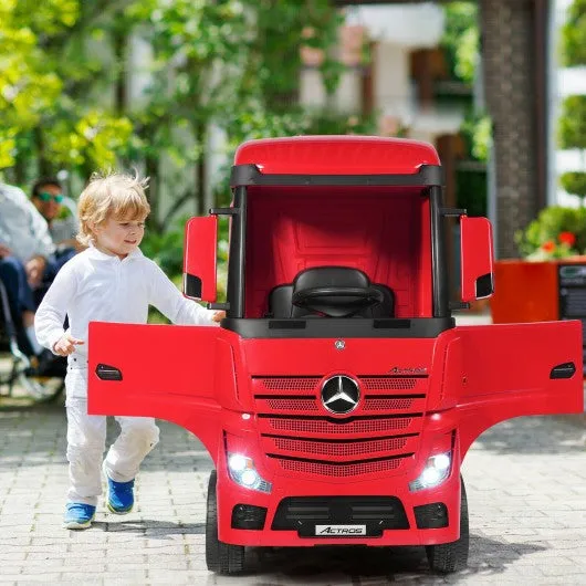 12 V Mercedes Benz Actros Electric Kids Ride on Truck w/ Remote Control & MP3