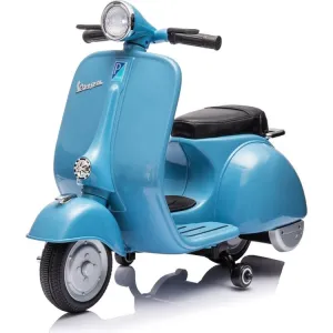 12V Vespa Electric Ride-On Scooter - Blue