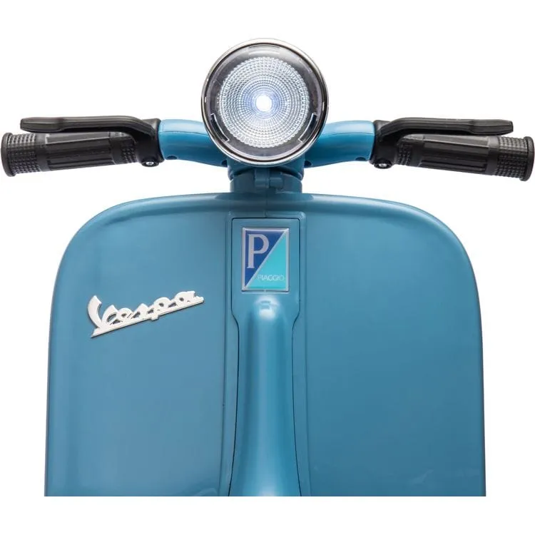 12V Vespa Electric Ride-On Scooter - Blue