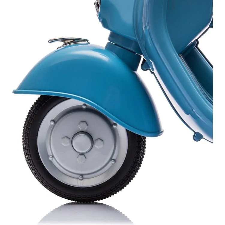 12V Vespa Electric Ride-On Scooter - Blue