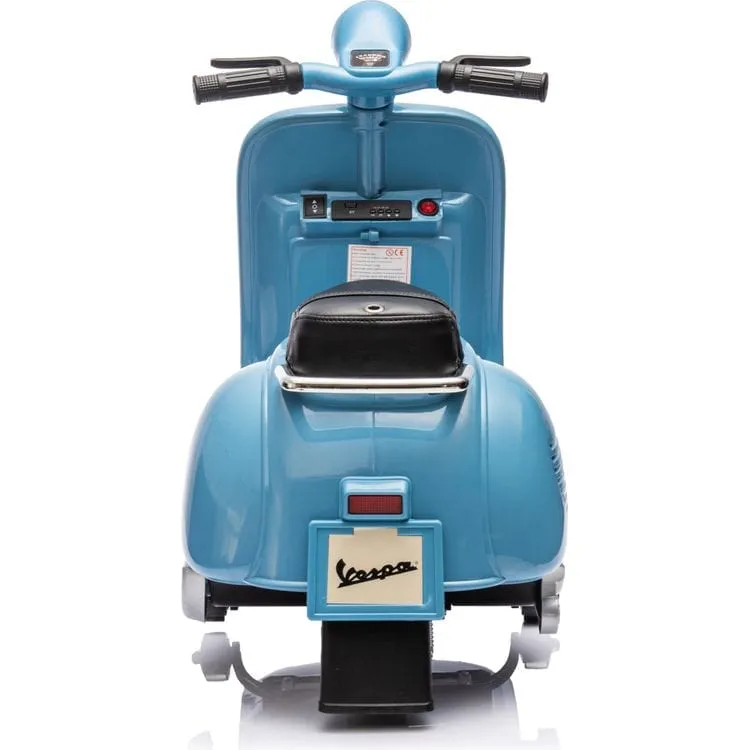 12V Vespa Electric Ride-On Scooter - Blue