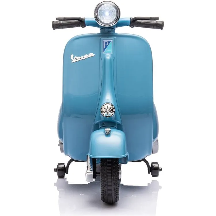 12V Vespa Electric Ride-On Scooter - Blue