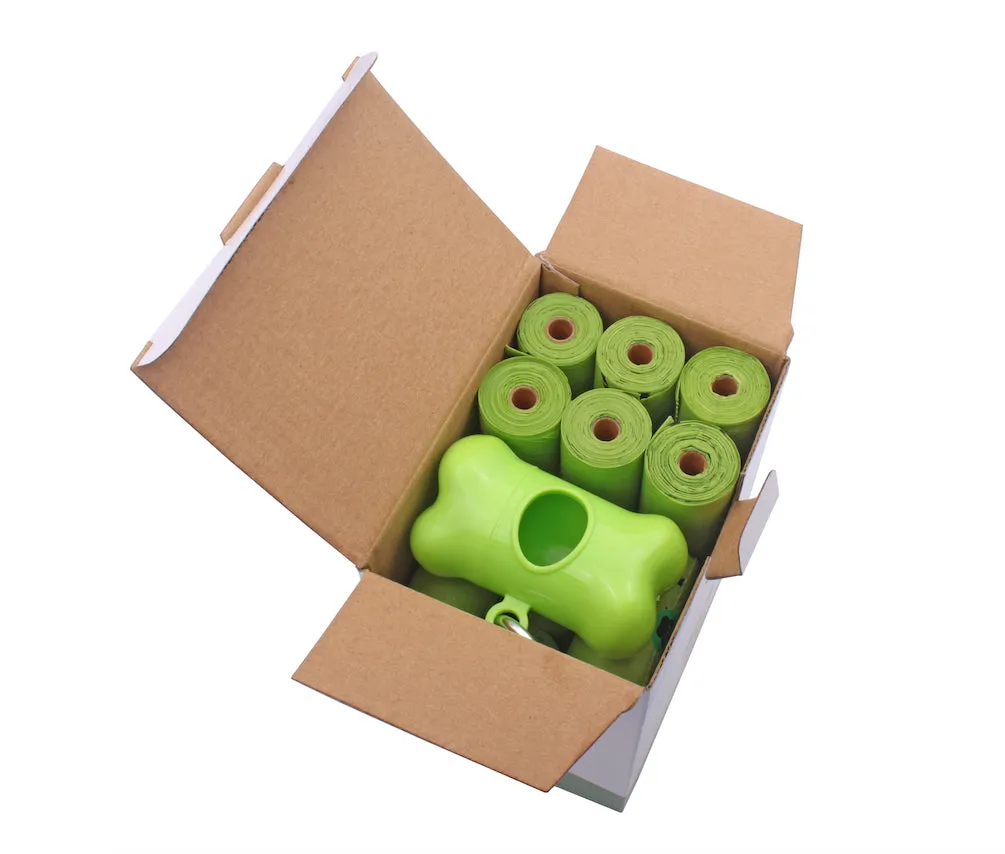 300-Count Biodegradable Poop Bags with Dispenser