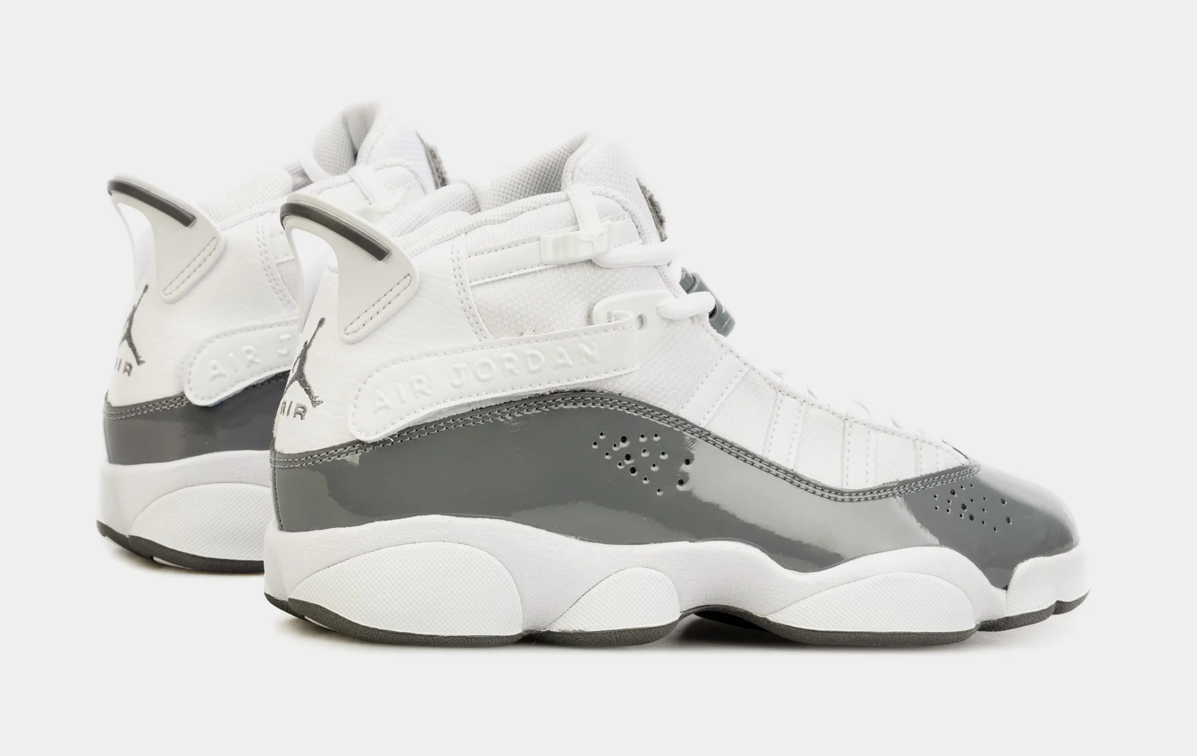 6 Rings Grade School Lifestyle Shoes (Grey/White)