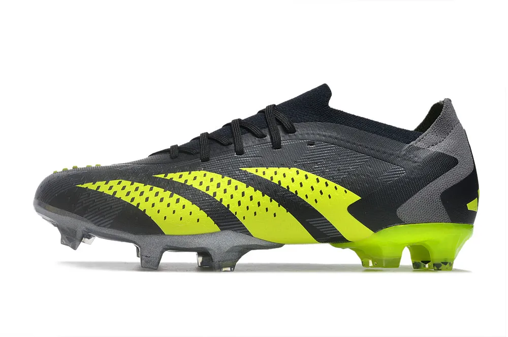 Adidas Predator Accuracy  Shoes - Shadow Gray | Charcoal Gray | Lime Green - FREE SHIPPING WORLDWIDE