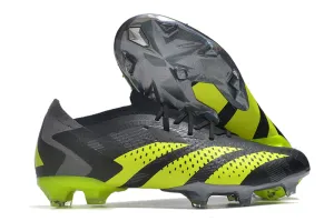 Adidas Predator Accuracy  Shoes - Shadow Gray | Charcoal Gray | Lime Green - FREE SHIPPING WORLDWIDE