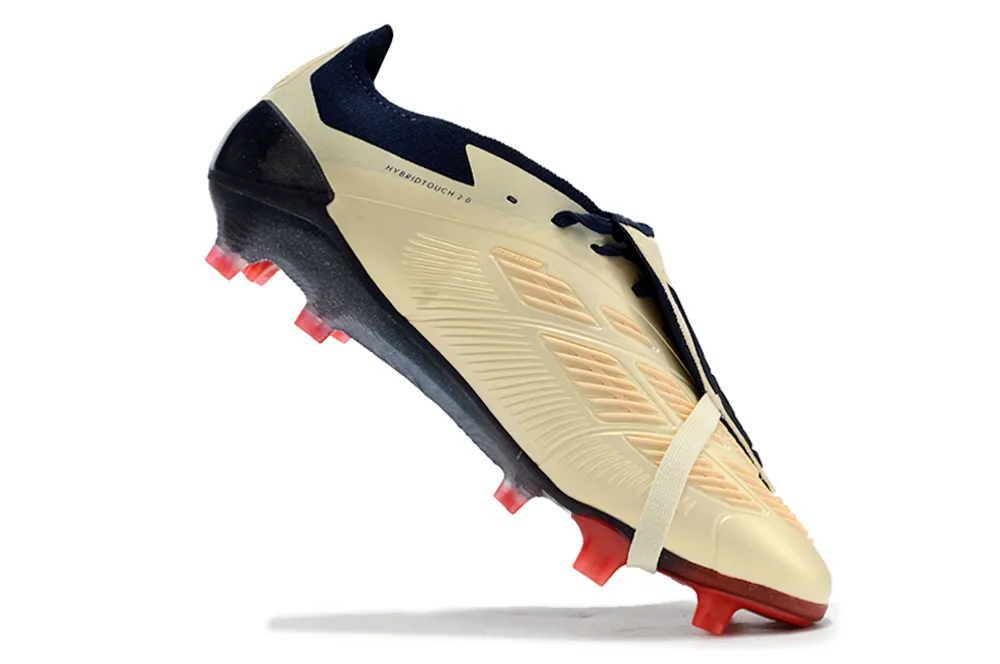 Adidas Predator Elite Shoes - Beige | Blue | Red - FREE SHIPPING WORLDWIDE