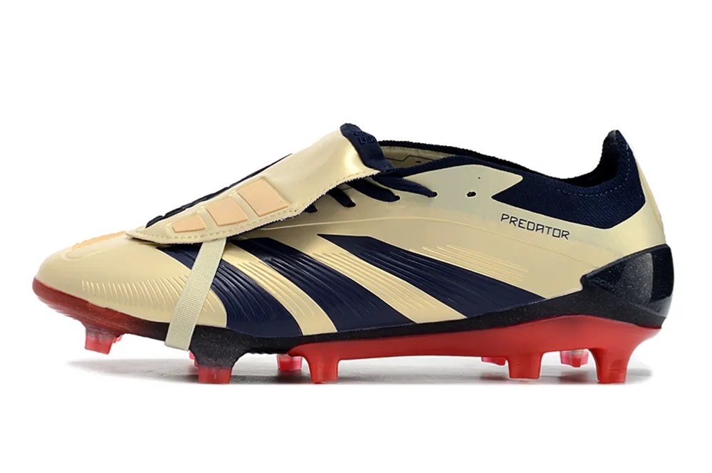 Adidas Predator Elite Shoes - Beige | Blue | Red - FREE SHIPPING WORLDWIDE