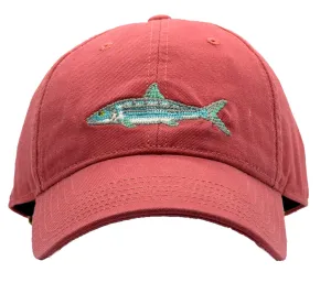 Adult Bonefish On New England Red Baseball Hat