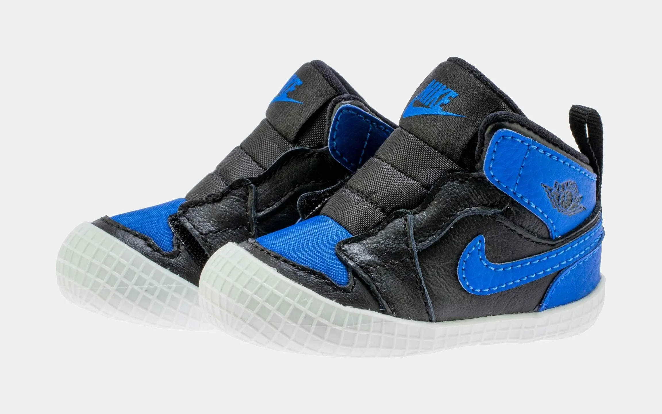 Air Jordan 1 Bootie Royal Reimagined Infant Crib Lifestyle Shoes (Black/Blue) Free Shipping