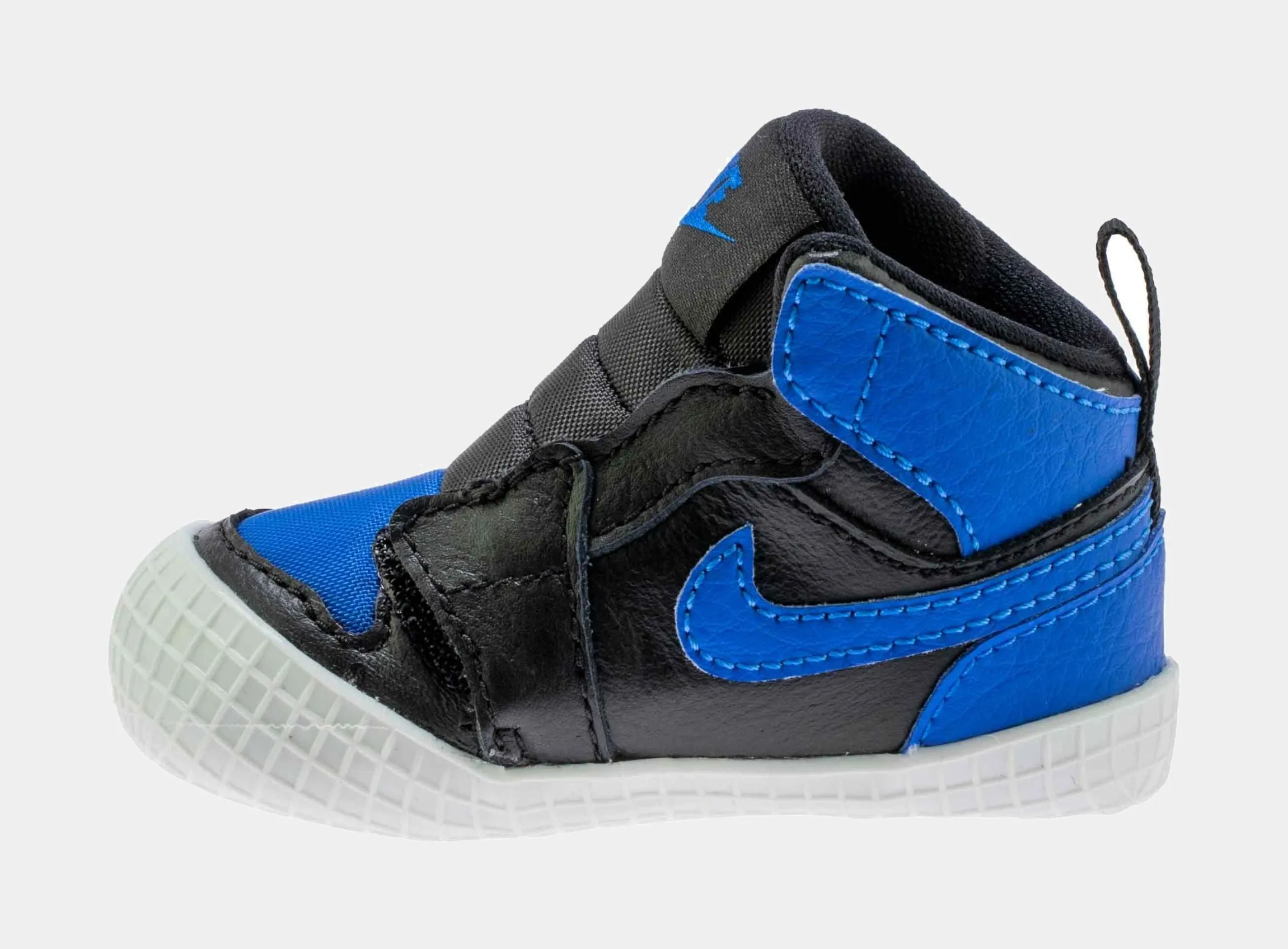 Air Jordan 1 Bootie Royal Reimagined Infant Crib Lifestyle Shoes (Black/Blue) Free Shipping