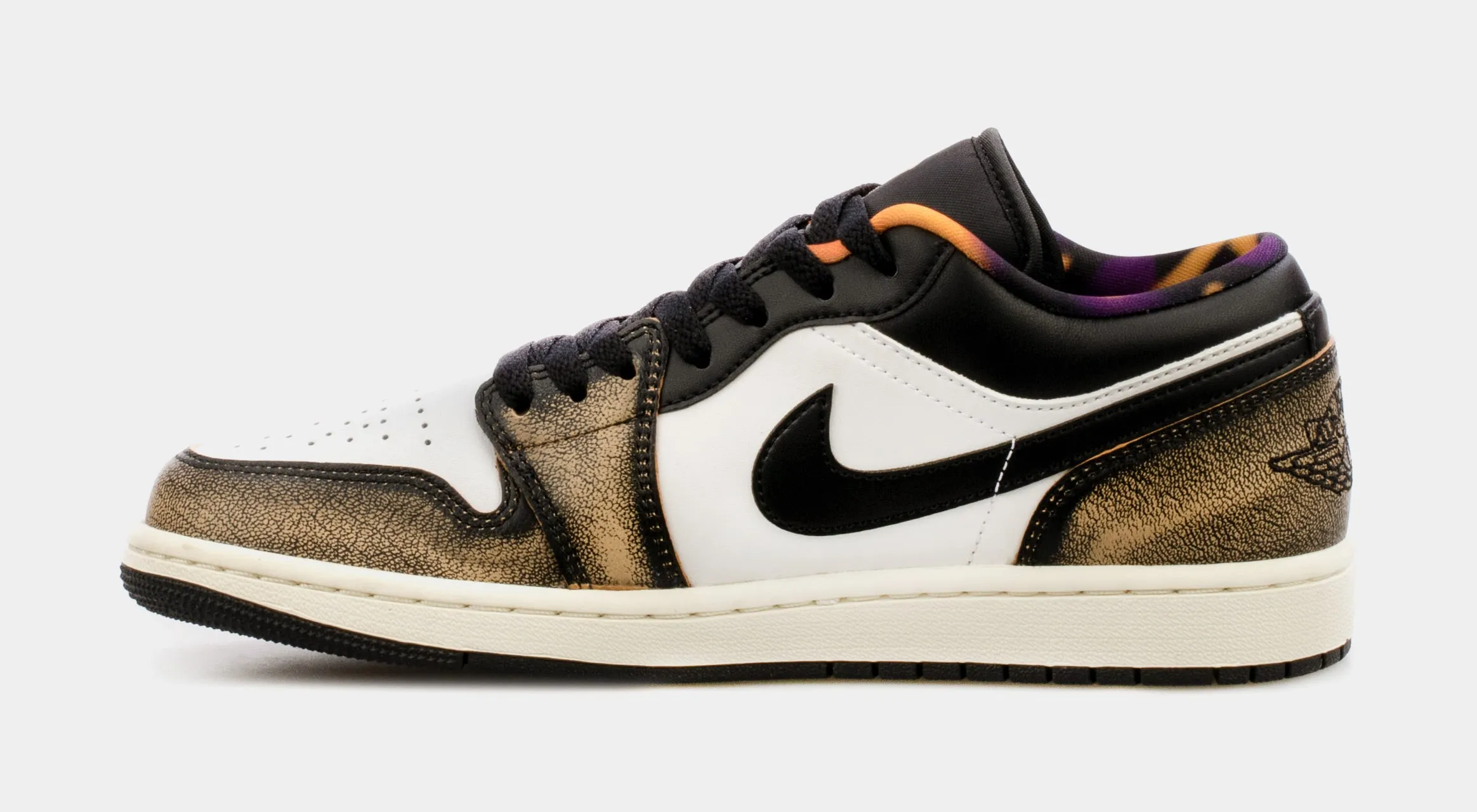 Air Jordan 1 Low SE Wear Away Mens Lifestyle Shoes (Black/Brown) Free Shipping