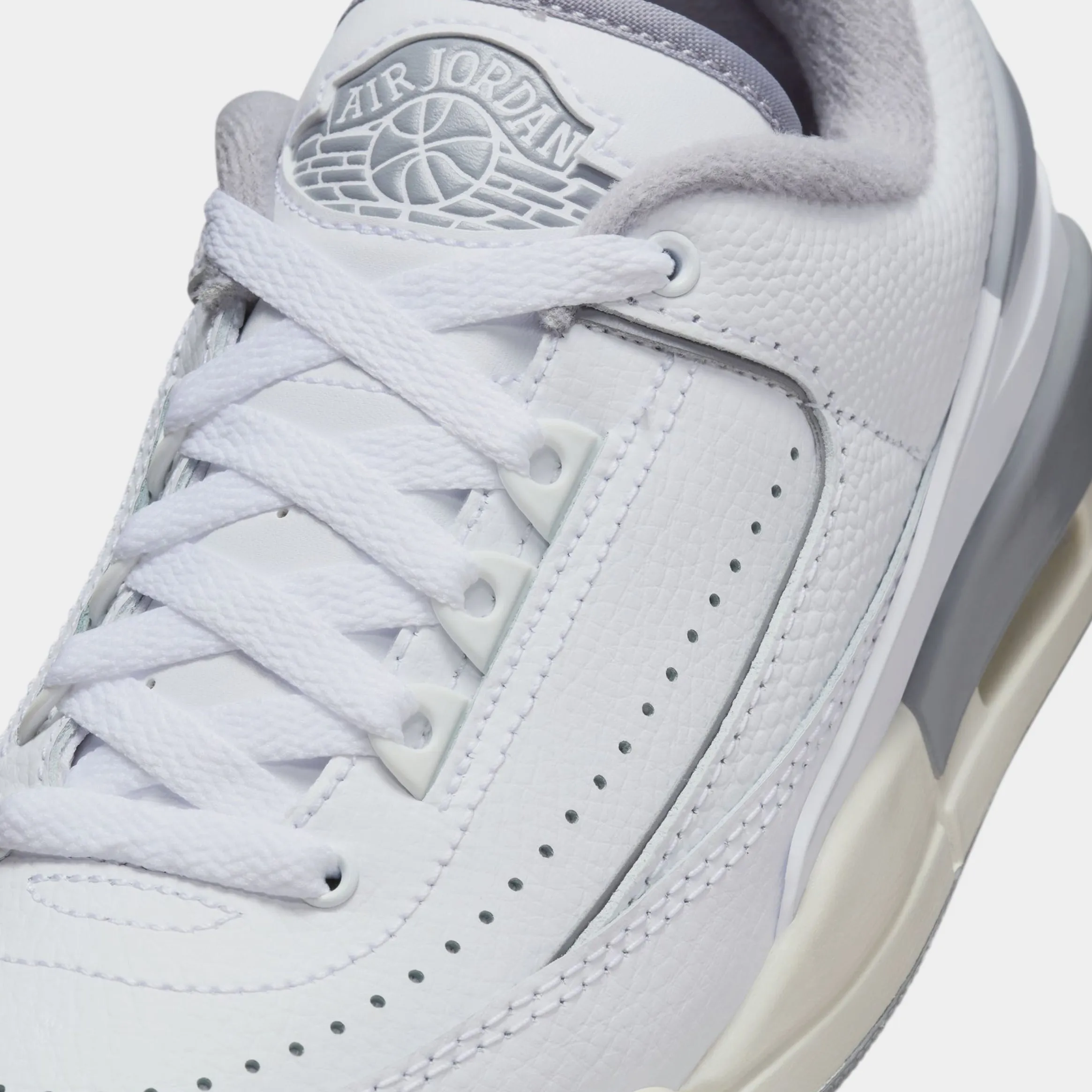 Air Jordan 2/3 Grade School Lifestyle Shoes (White/Cement Grey/Sail)