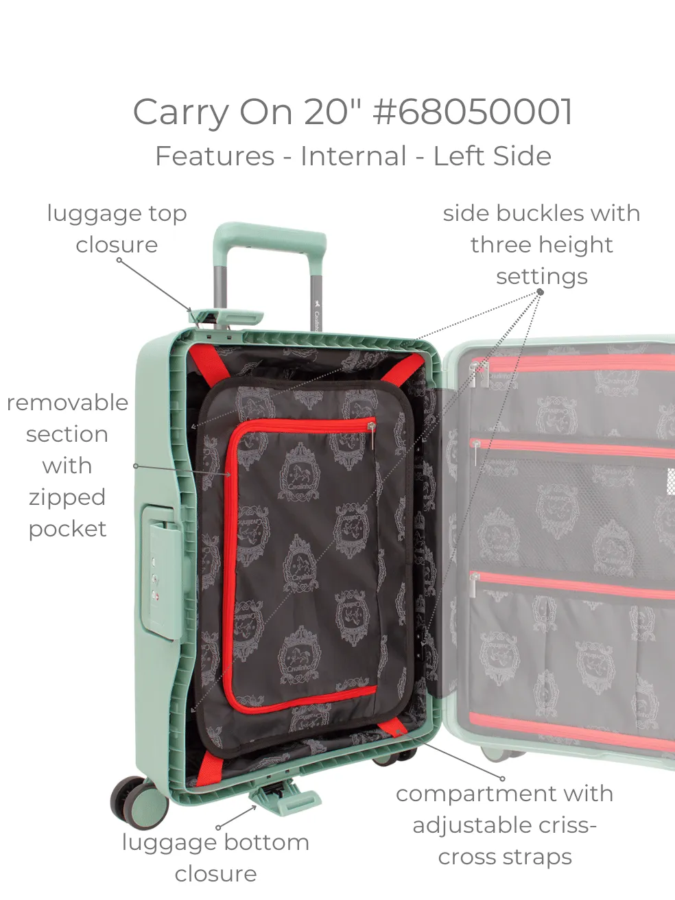 Atlas Carry-on Hardside Luggage (20")