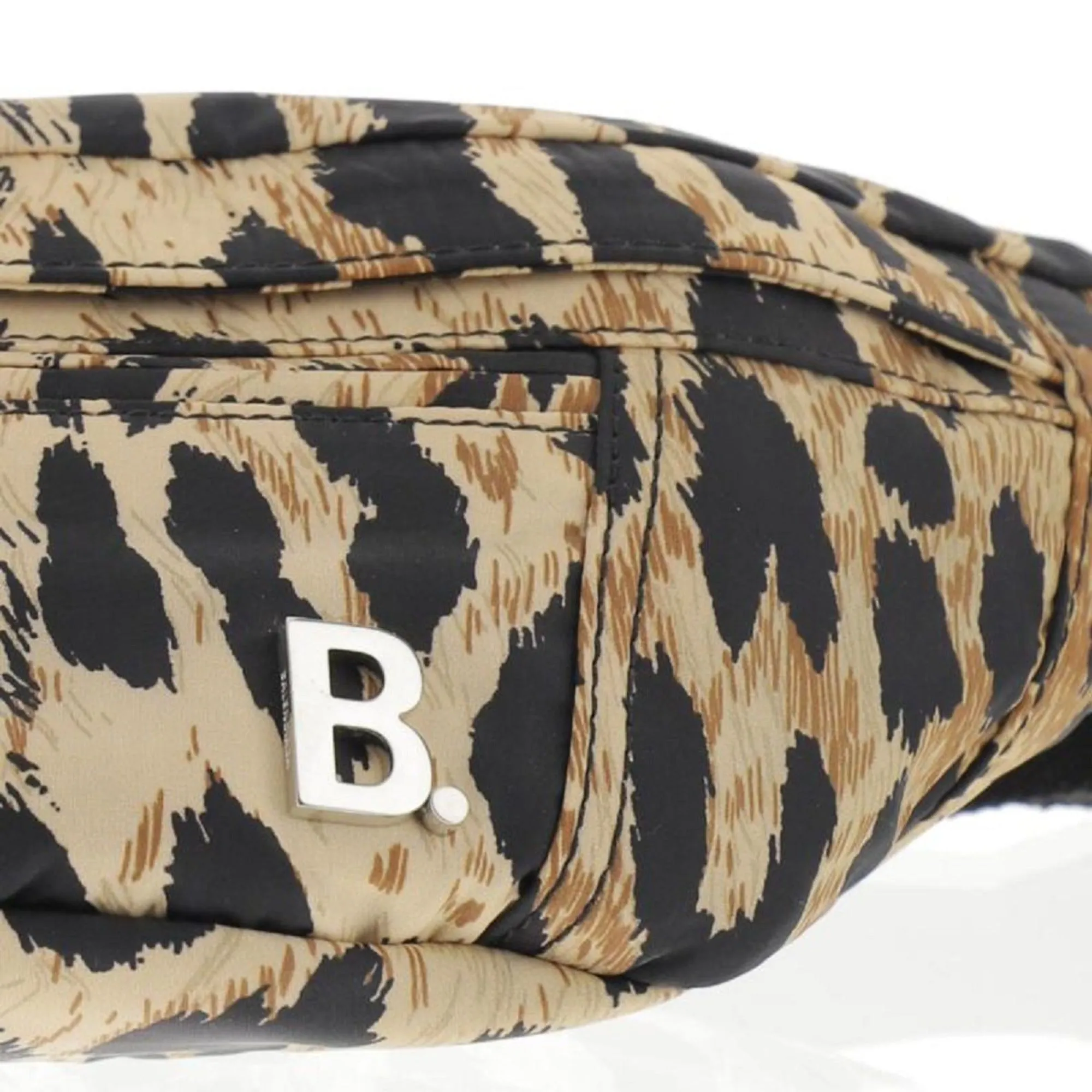 Balenciaga Nylon Leopard Print Belt Bag