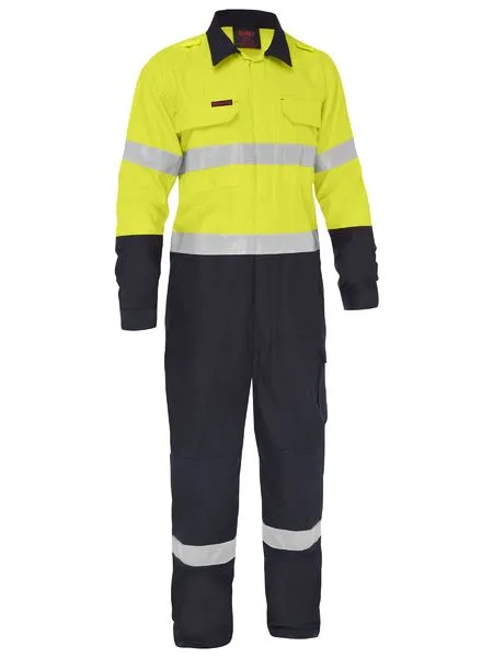 Bisley Apex 185/240 Taped Hi Vis FR Ripstop Vented Coverall (BC8477T)