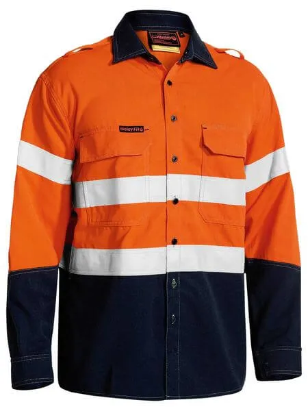 Bisley Tencate Tecasafe Plus 700 Taped Hi Vis Fr Vented Shirt (BS8082T)