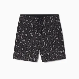 Black Leopard SoftStretch Basketball Shorts