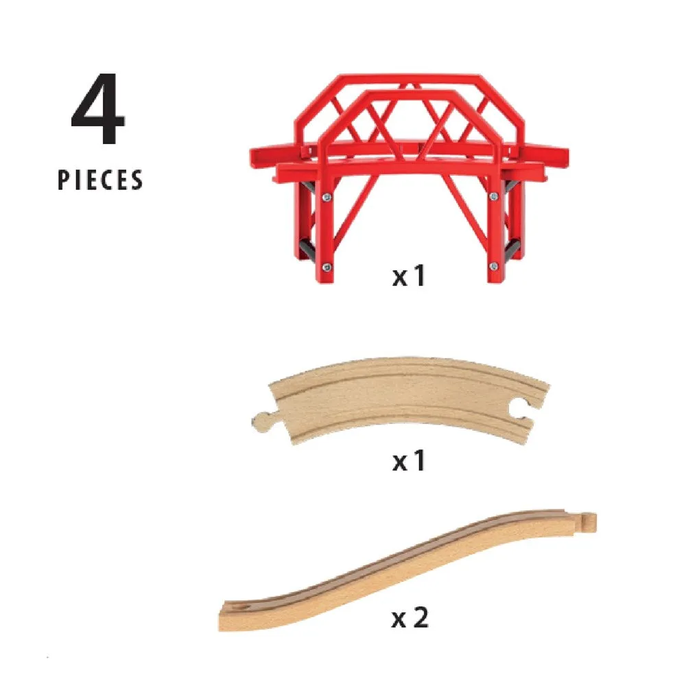 BRIO Bridge - Curved Bridge 4 pieces 33699