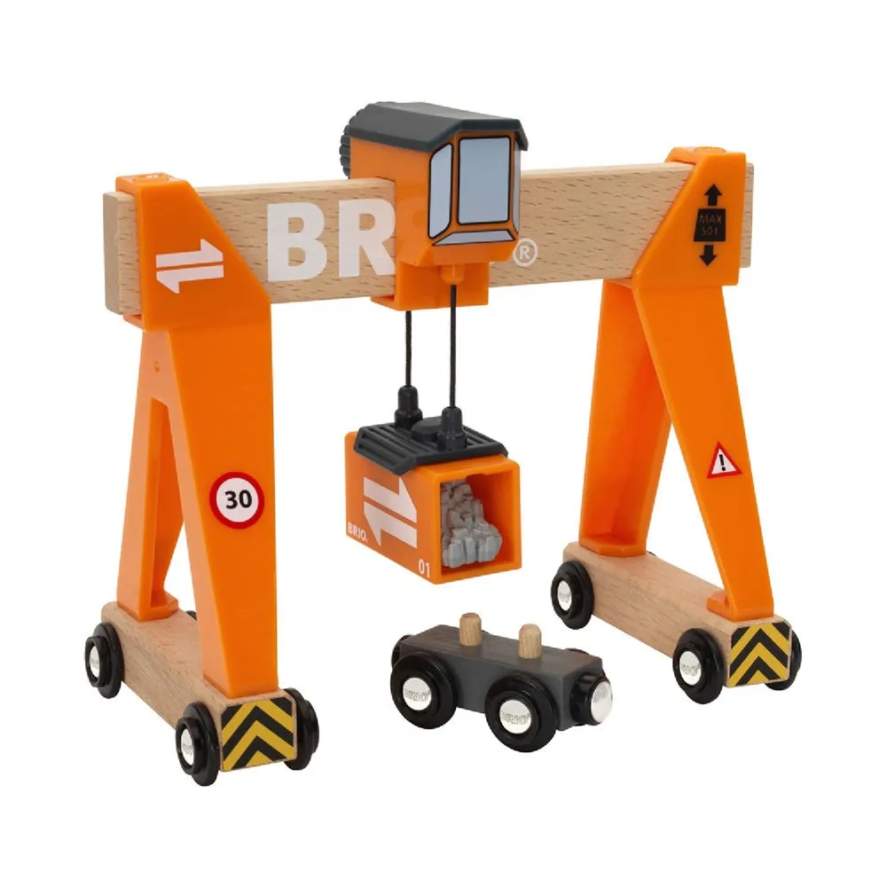 BRIO Crane - Gantry Crane 4 pieces 33732