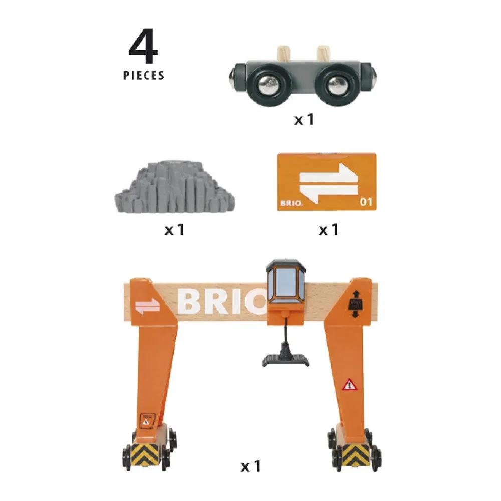 BRIO Crane - Gantry Crane 4 pieces 33732