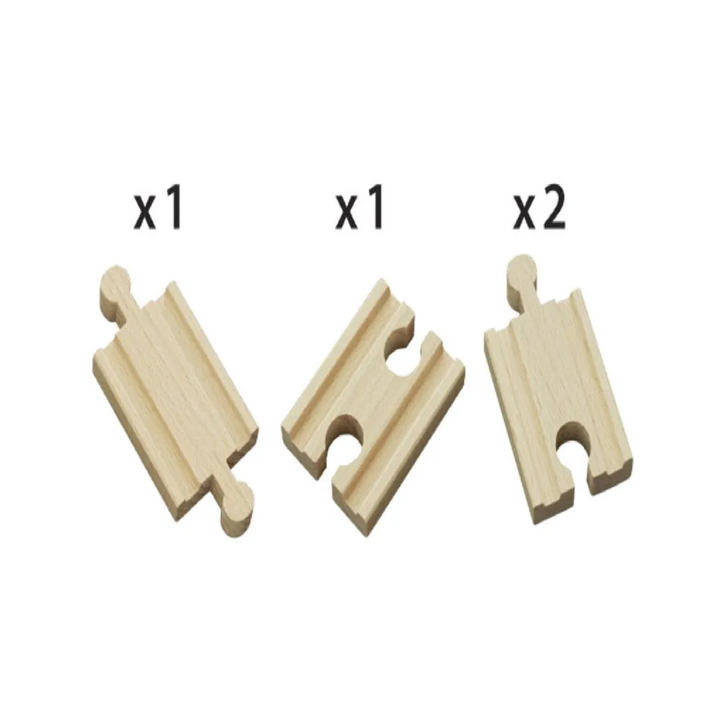 BRIO Tracks - Mini Straight Tracks 4 pieces 33333