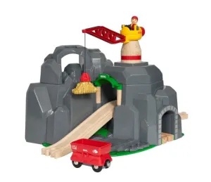 BRIO Tunnel - Crane and Mountain Tunnel 7 pieces 33889