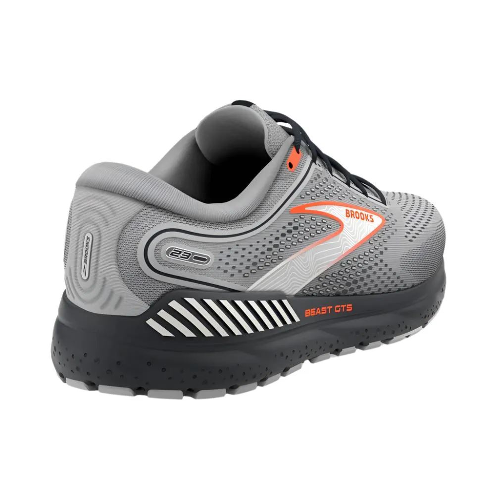 Brooks Men's Beast GTS '23 Grey / Scarlet / Ebony