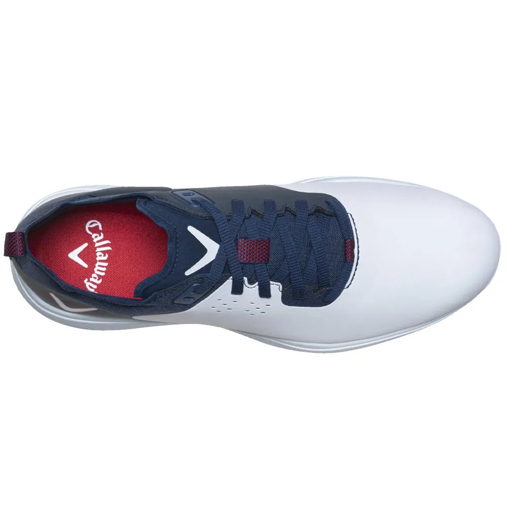 Callaway Nitro Pro Spikeless Shoes - White/Navy/Red