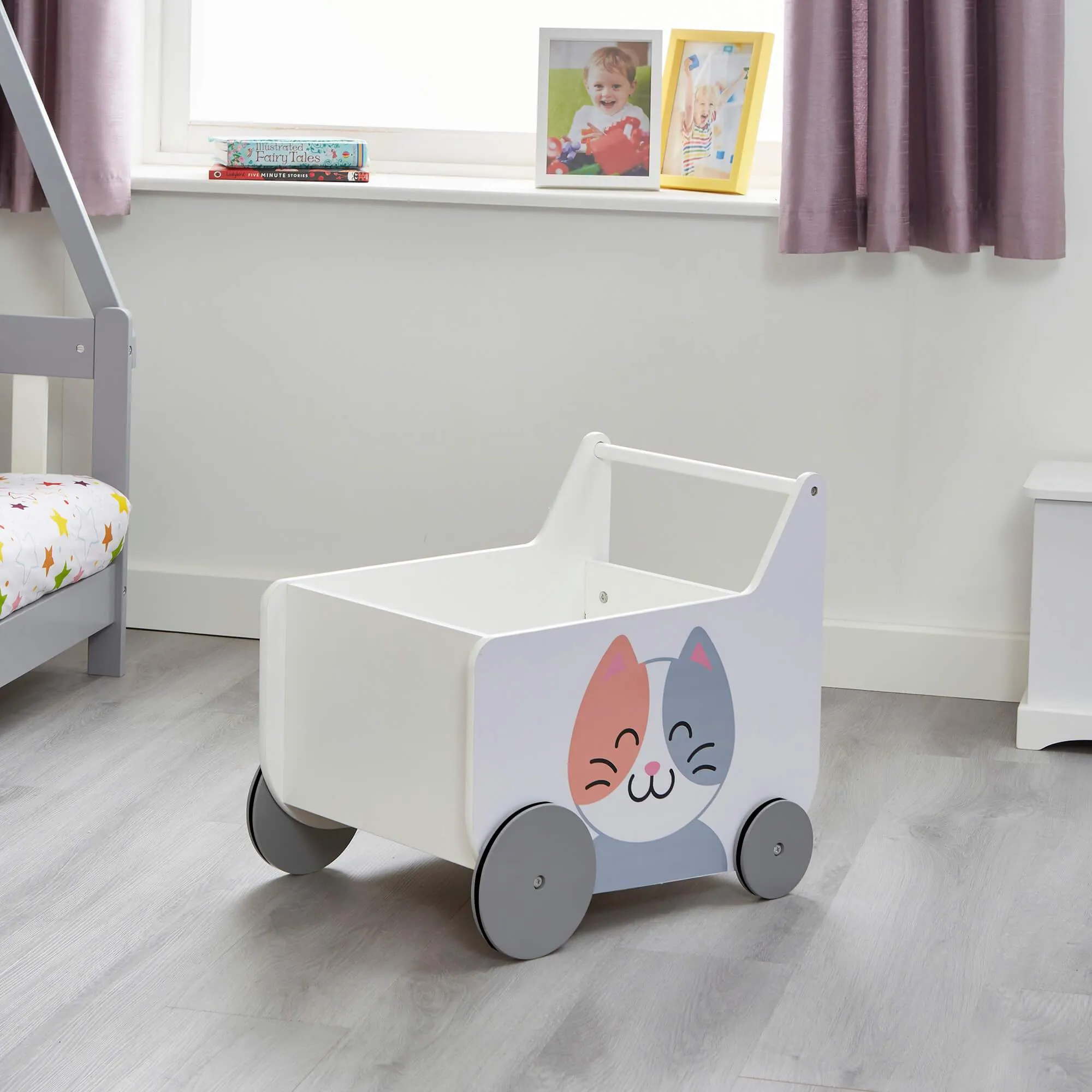 Cat & Dog Push Along Walker | Storage Cart