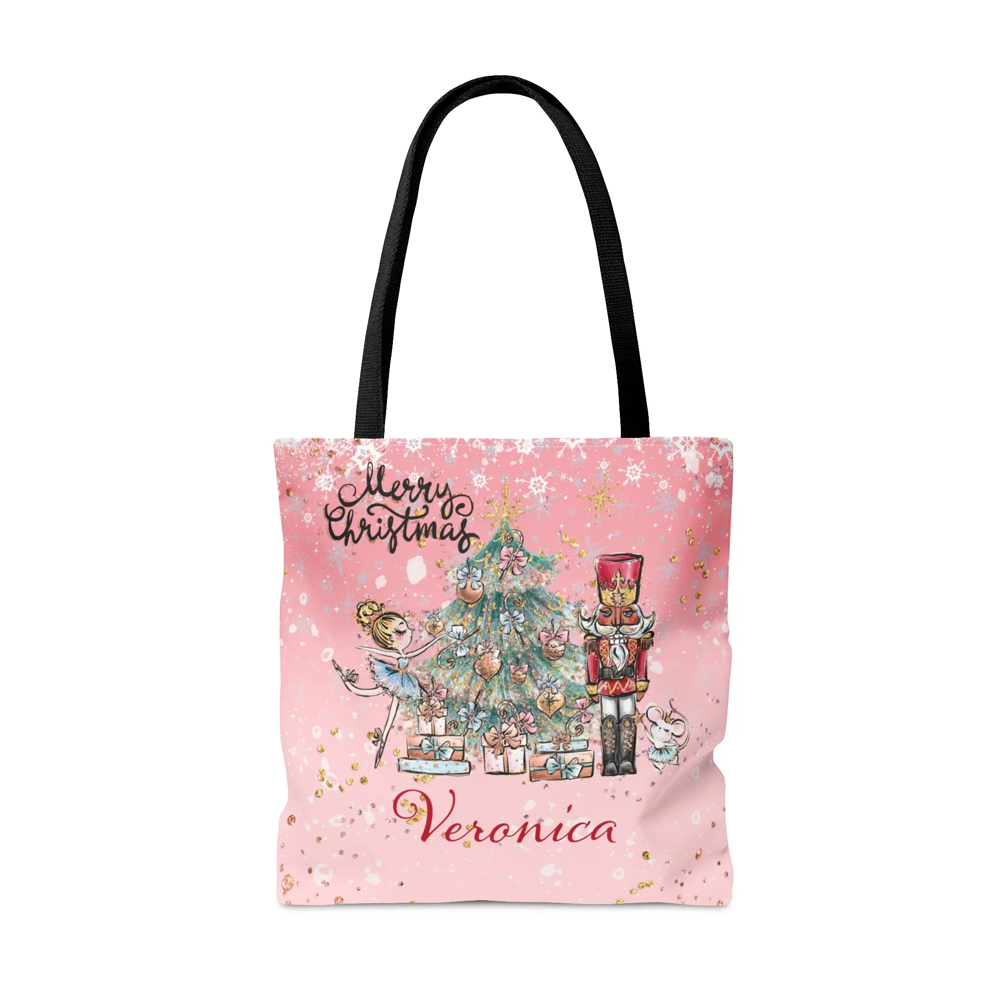 Christmas Nutcracker, Fairy and Christmas Tree Tote Bag