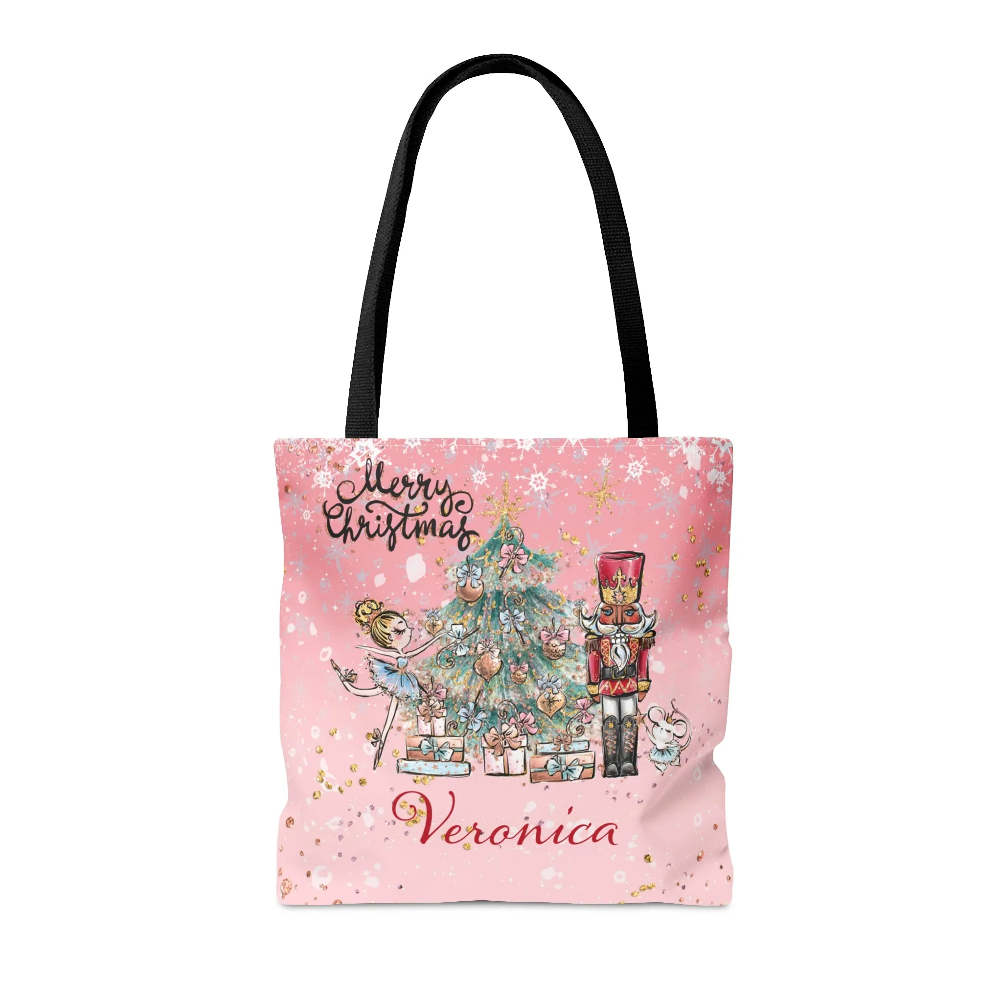 Christmas Nutcracker, Fairy and Christmas Tree Tote Bag