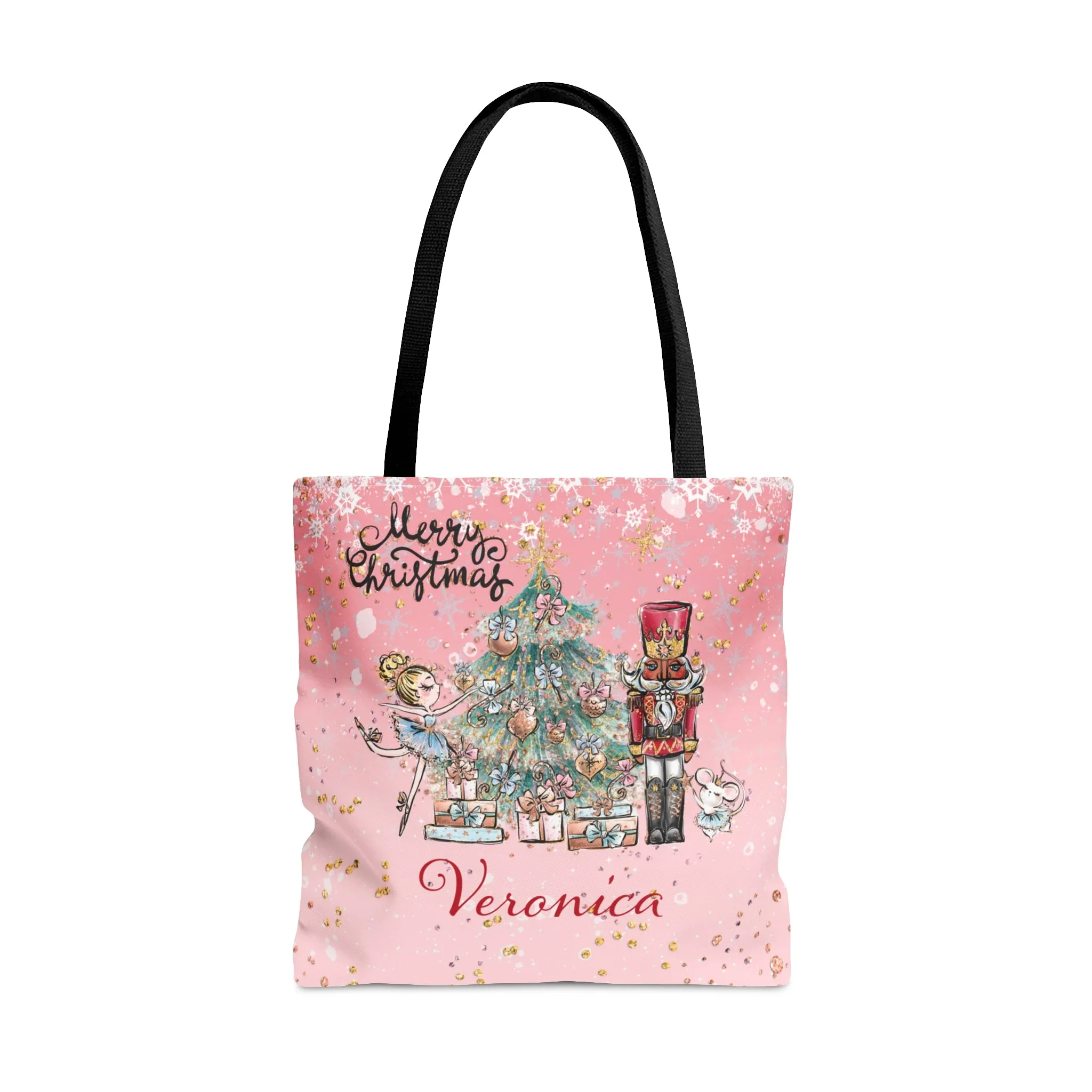 Christmas Nutcracker, Fairy and Christmas Tree Tote Bag