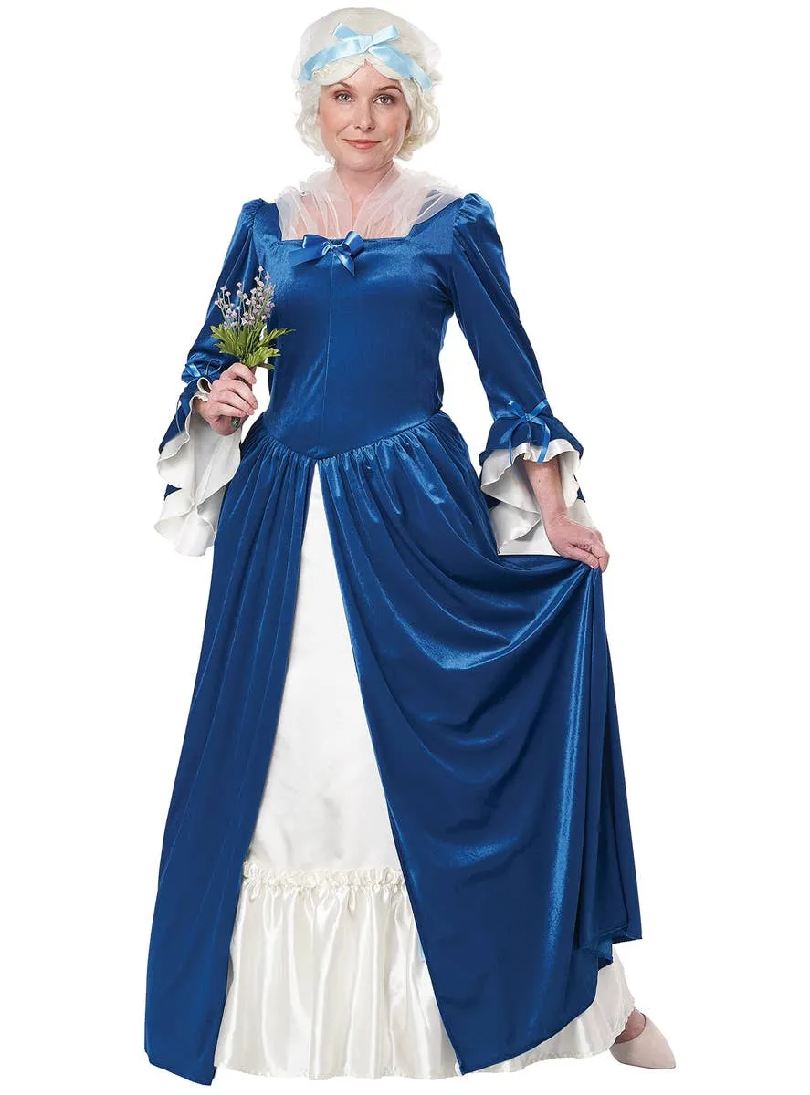 Colonial Era Womens Deluxe Martha Washington Costume