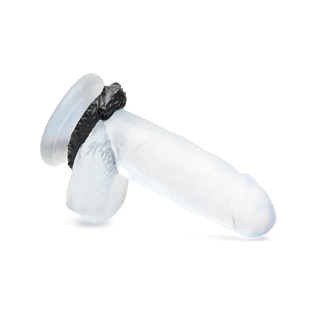 Creature Cocks Black Caiman Silicone Cock Ring