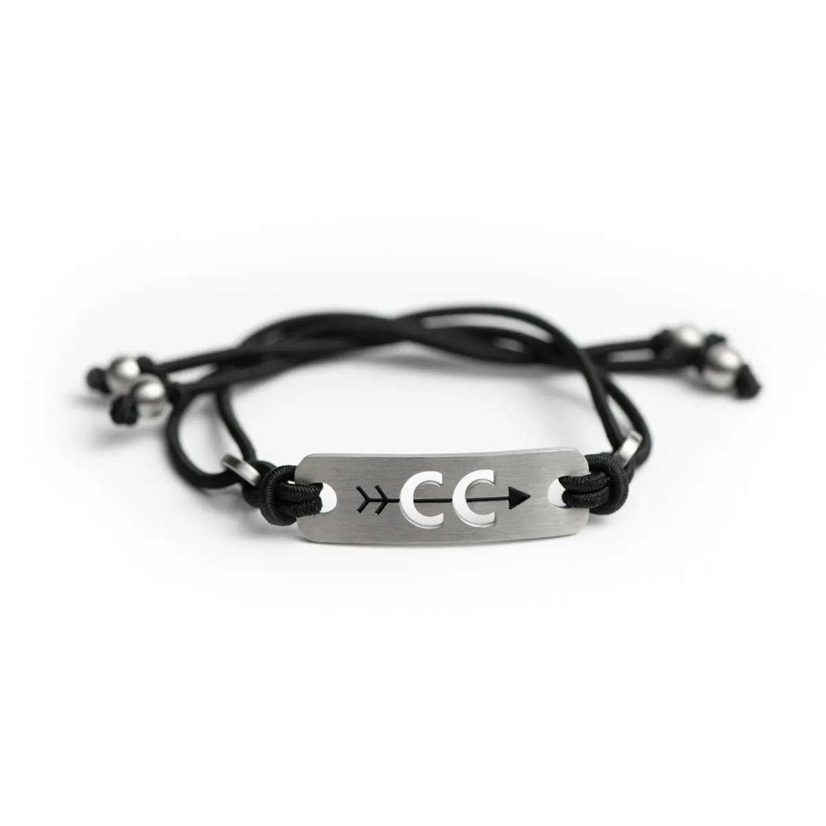 Cross Country Running Bracelet - Adjustable Pink or Black Stretch