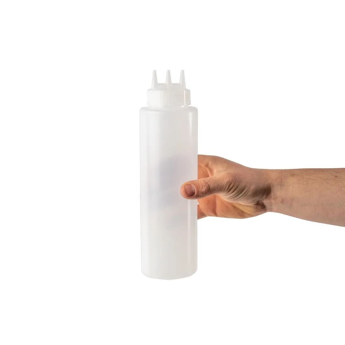 CW726 Vogue Clear 3 Noz zle Squeeze Bottle 36oz