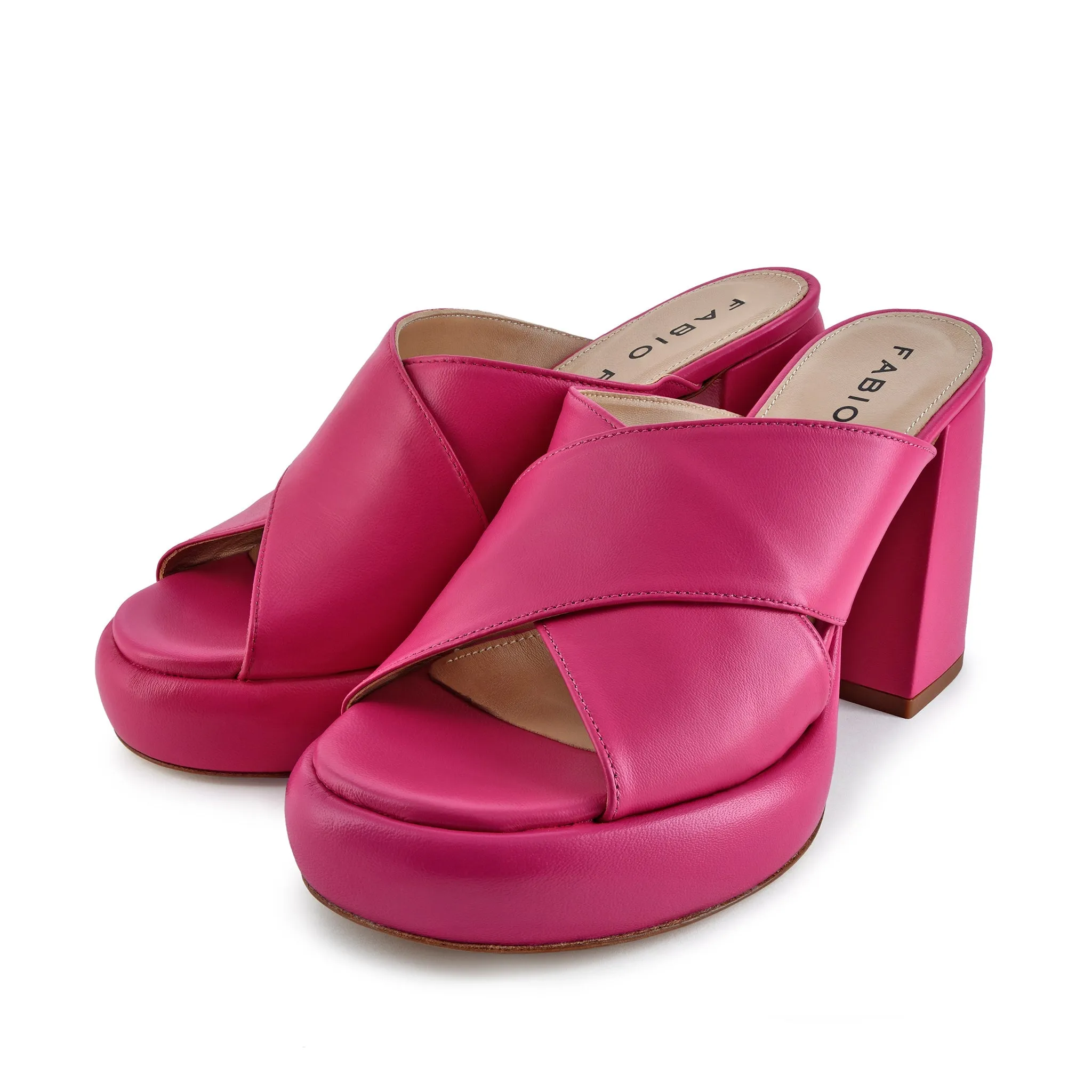 Doria Fuxia Platform Mules