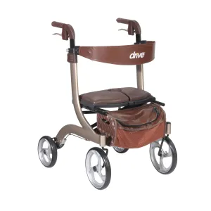 Drive Medical Nitro DLX Euro Style Rollator Rolling Walker