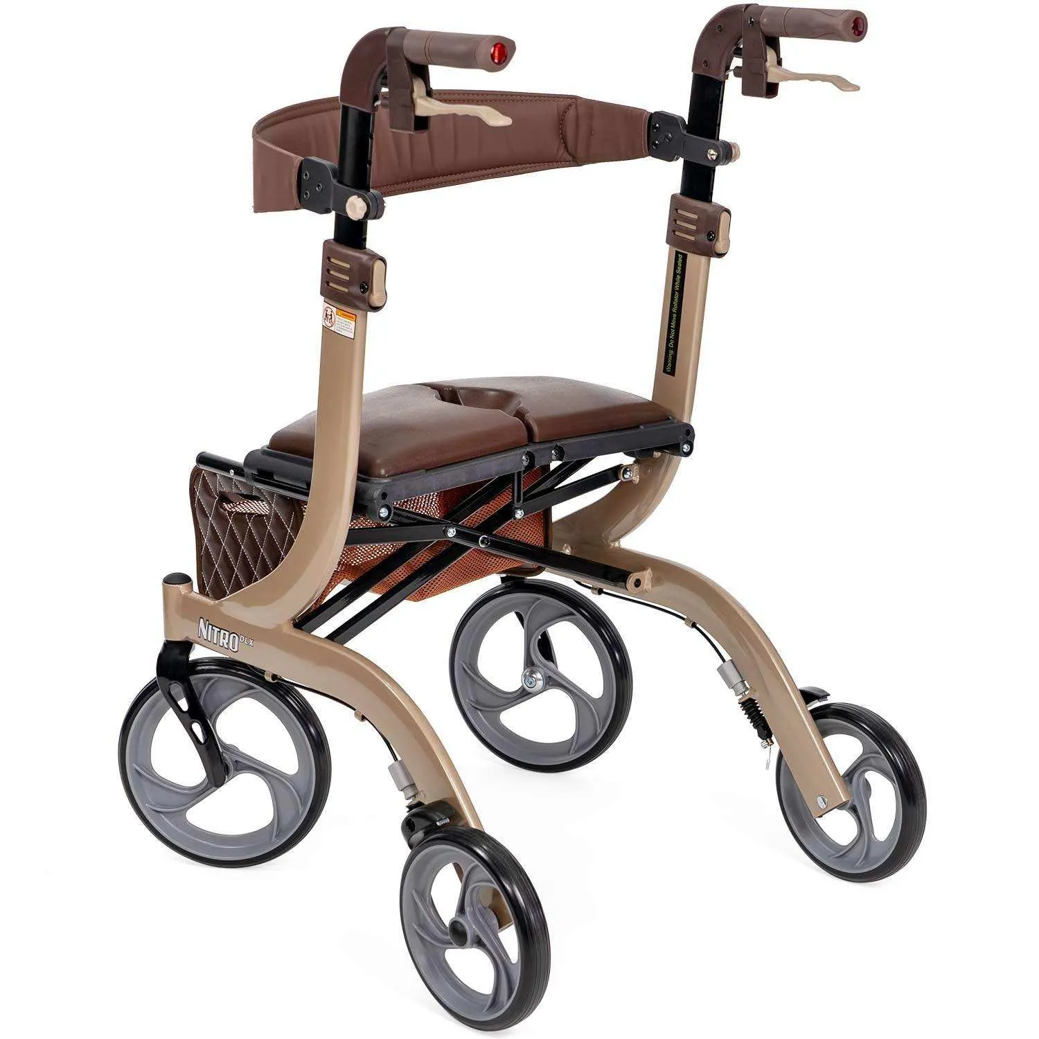 Drive Medical Nitro DLX Euro Style Rollator Rolling Walker