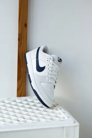 DUNK LOW RETRO "SUMMIT WHITE/MIDNIGHT NAVY"