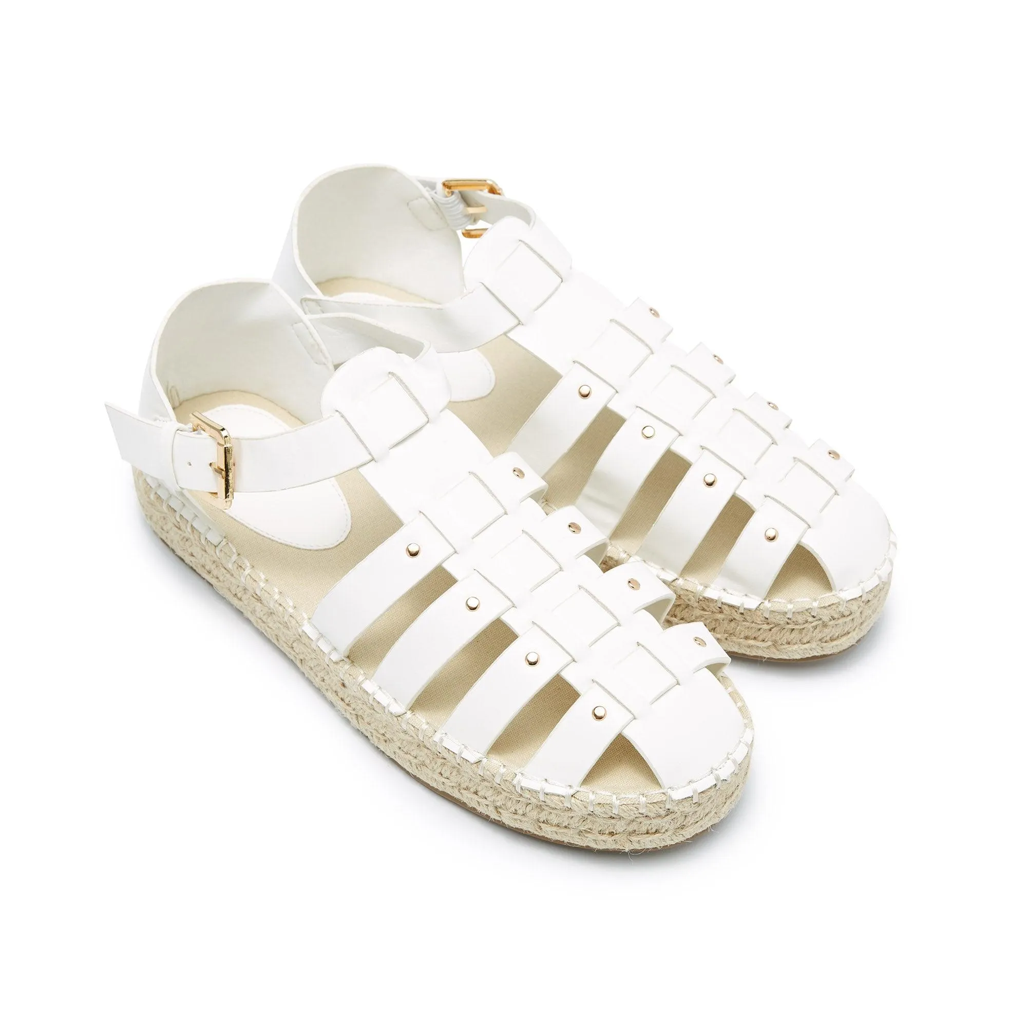 Eiko Espadrille Shoes White