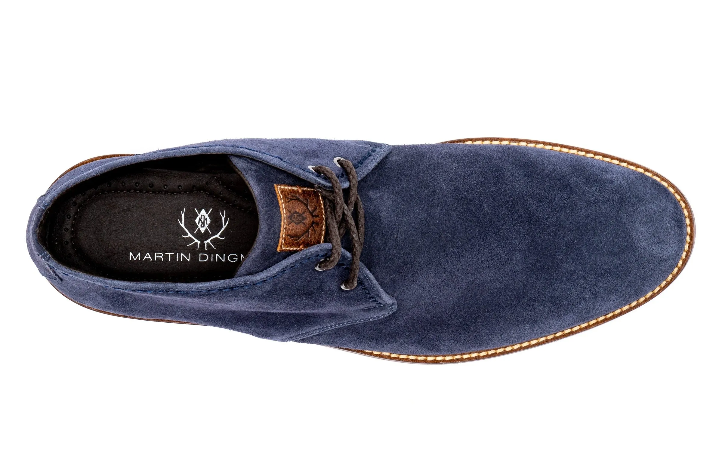 Ernest Safari Kudu Suede Chukka Boots - Navy