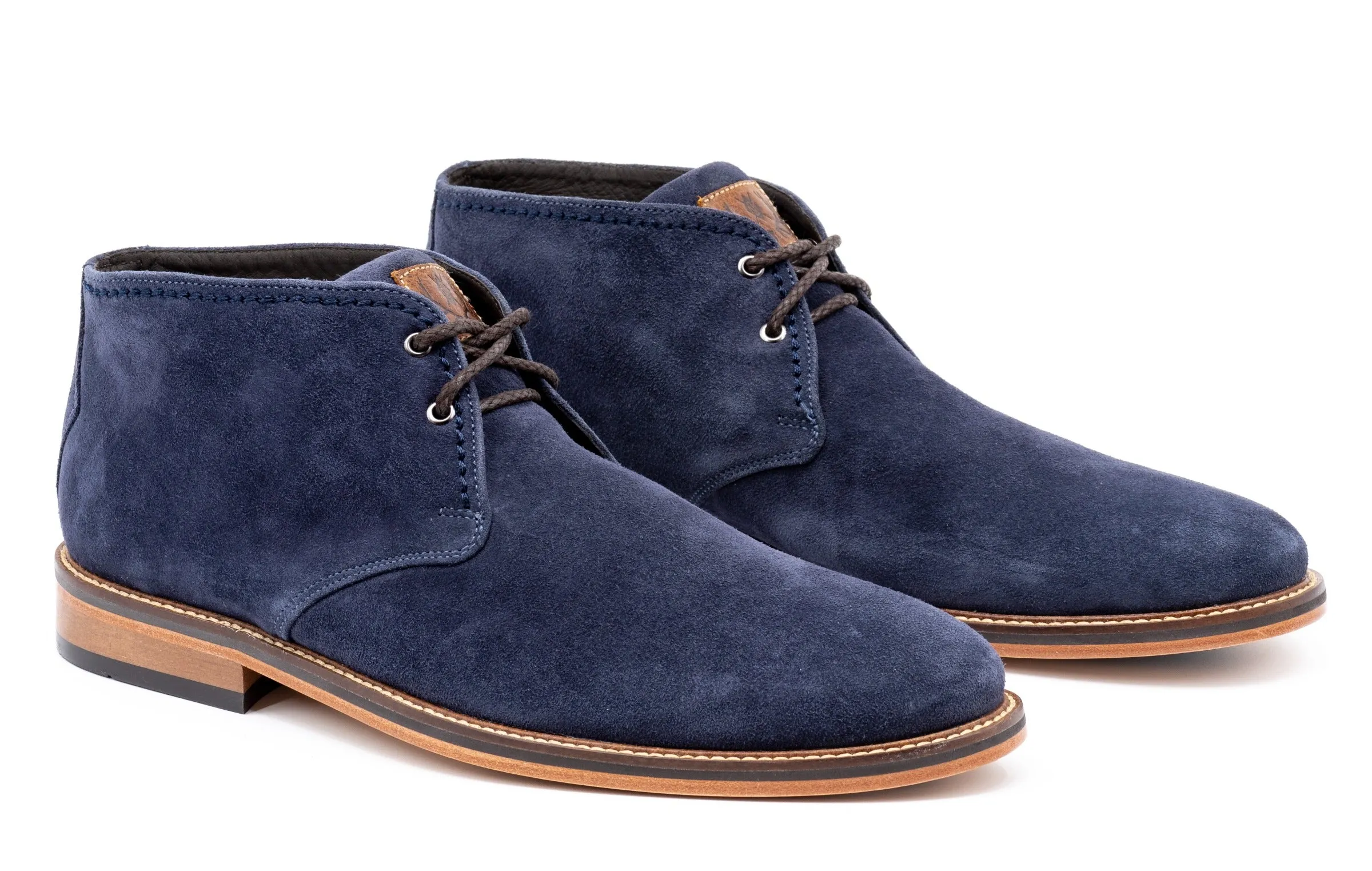 Ernest Safari Kudu Suede Chukka Boots - Navy