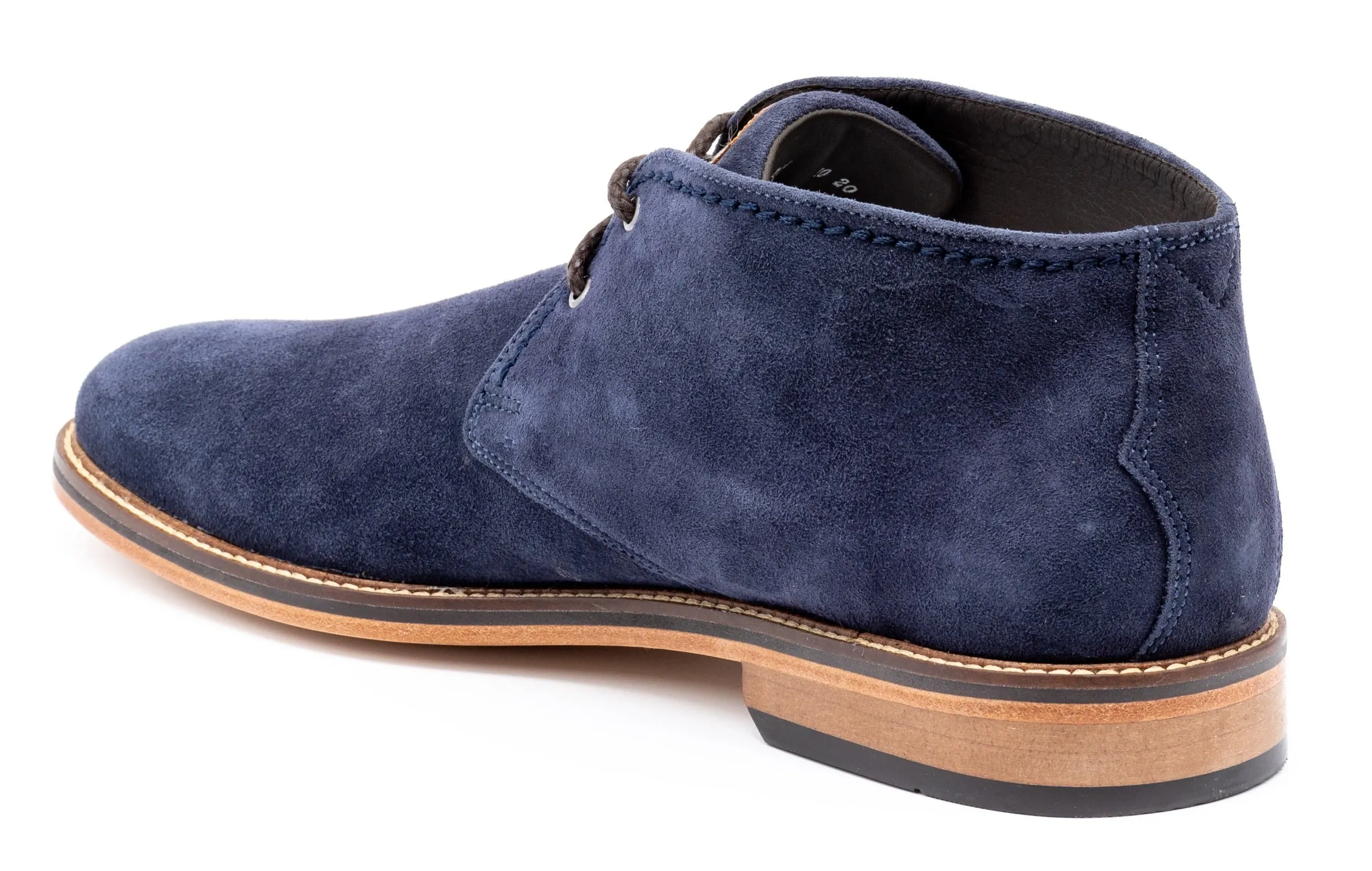 Ernest Safari Kudu Suede Chukka Boots - Navy