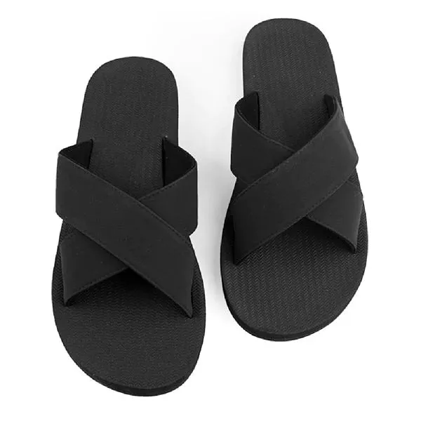 ESSNTLS Womens Cross Slides - Black