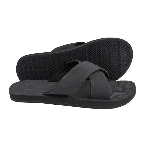 ESSNTLS Womens Cross Slides - Black