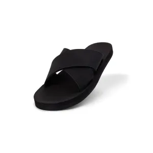 ESSNTLS Womens Cross Slides - Black