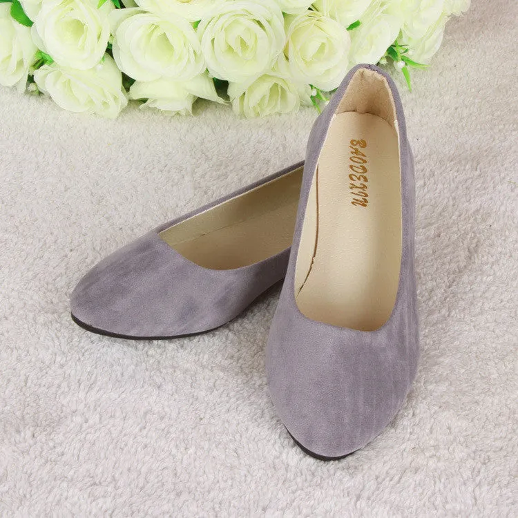 Fashion women shoes solid candy color patent PU shoes woman flats new ballet princess shoes