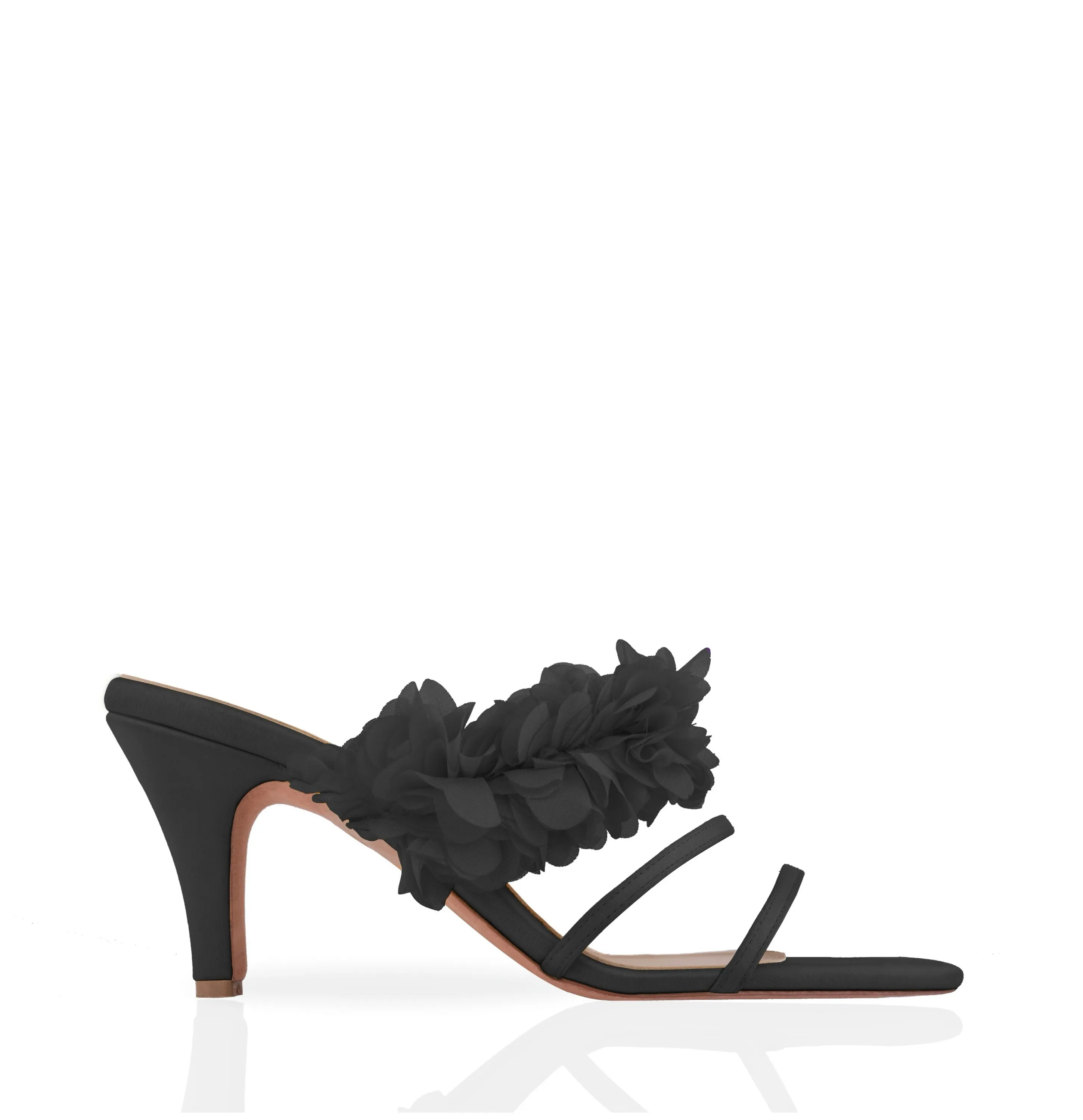 FLORA BLACK MULES